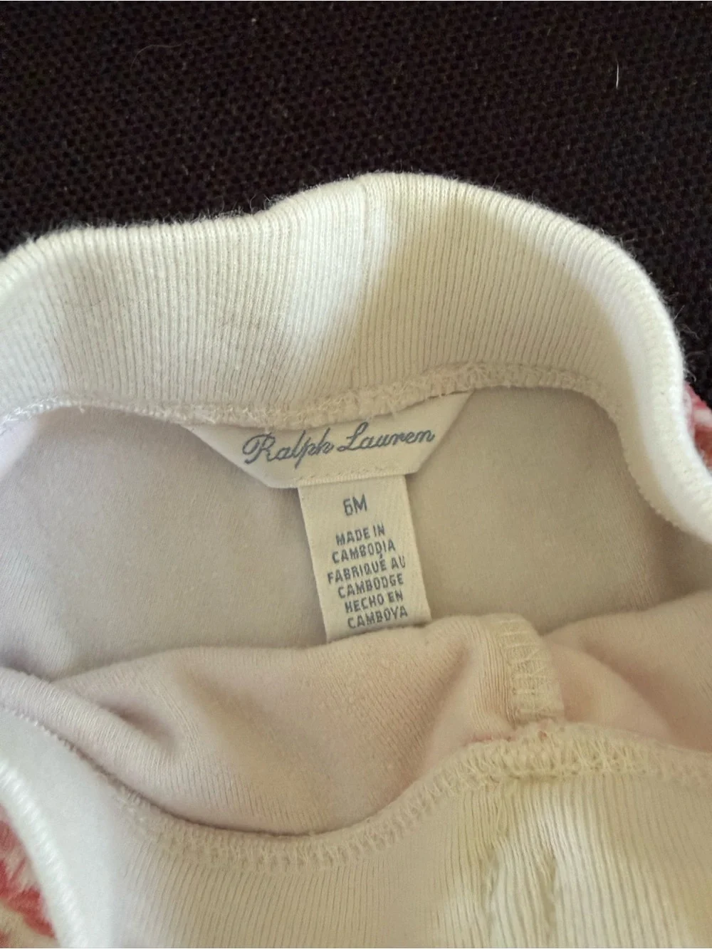 Ralph Lauren Terry Pink Floral Hoodie & Jogger Set 6m